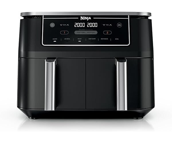 Ninja Foodi Air Fryer, 10 Qt DualZone, 6-in-1, Black, DZ302
