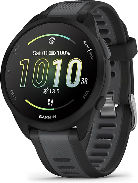 Garmin Forerunner 165, Running Smartwatch, 43mm, Black