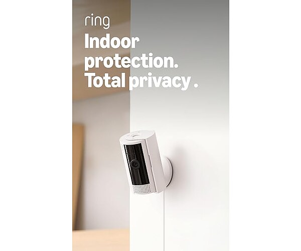 Ring Indoor Cam (newest model), Home or Business Security in 1080p HD Video, White