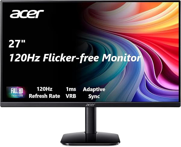 Acer 27in FHD 1920x1080 IPS 120Hz Gaming Monitor