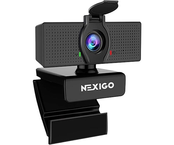 NexiGo N60 1080P Webcam with Microphone, Software Control & Privacy Cover, USB HD Computer Web Camera, Plug and Play, for Zoom/Skype/Teams, Conferencing and Video Calling