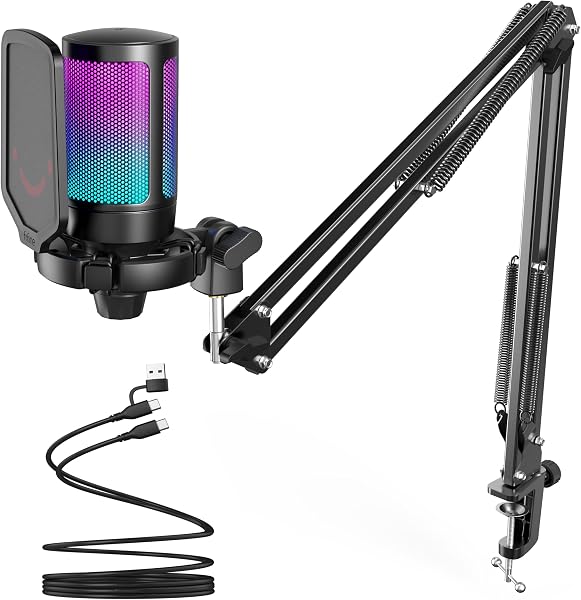 FIFINE AmpliGame A6T USB Gaming Microphone Kit