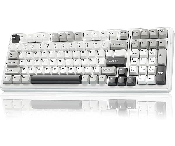 AULA F99 Wireless Mechanical Keyboard,Tri-Mode BT5.0/2.4GHz/USB-C Hot Swappable Custom Keyboard,Pre-lubed Linear Switches,RGB Backlit Computer Gaming Keyboards for PC/Tablet/PS/Xbox