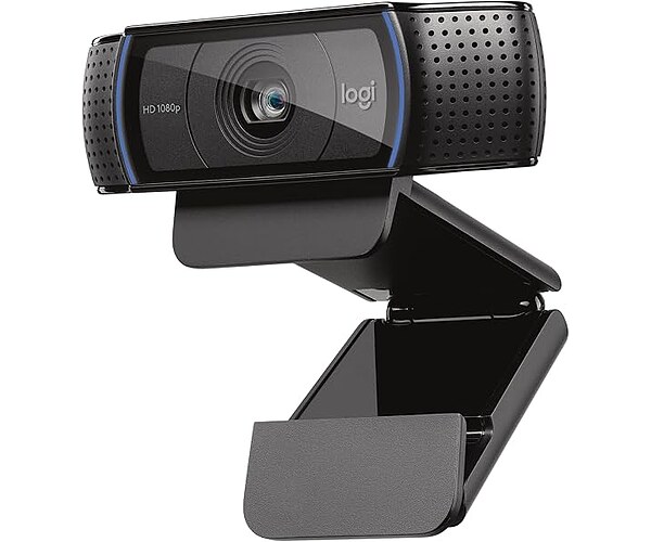 Logitech C920x HD Pro PC Webcam Full 1080p/30fps Video - Black | 30fps Video, Clear Audio, Light Correction, Works with Teams, Meet, Zoom, Nintendo Switch 2, Mac, Tablet