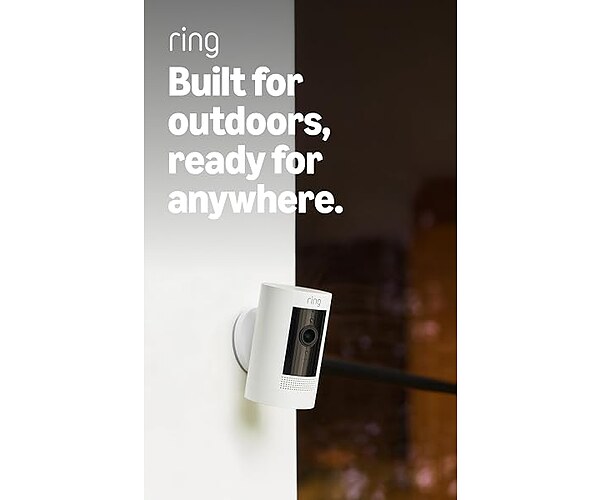 Ring Outdoor Cam (Stick Up Cam), Weather-Resistant
