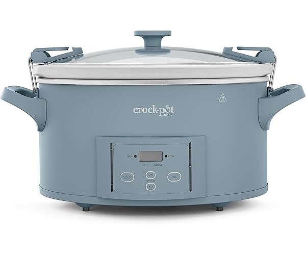 Crock-Pot Design Series 7-Quart Programmable Slow Cooker, Morning Haze Blue