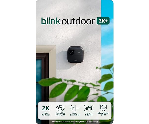 Blink Outdoor 2K+ (newest model), Wireless Smart Security Camera