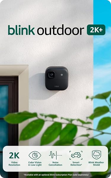 Blink Outdoor 2K+ (newest model), Wireless Smart Security Camera